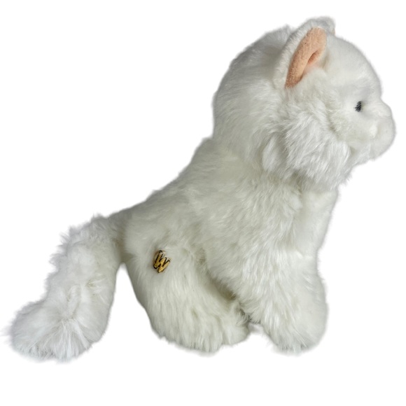 GANZ Other - Webkins Signature Persian White Cat Gold Patch Vintage Ganz Plush Kitty No Code